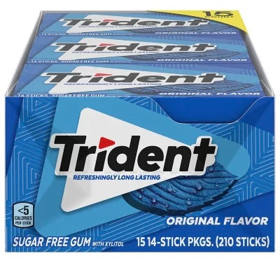 Trident Original Flavor Sugar Free Gum (15)