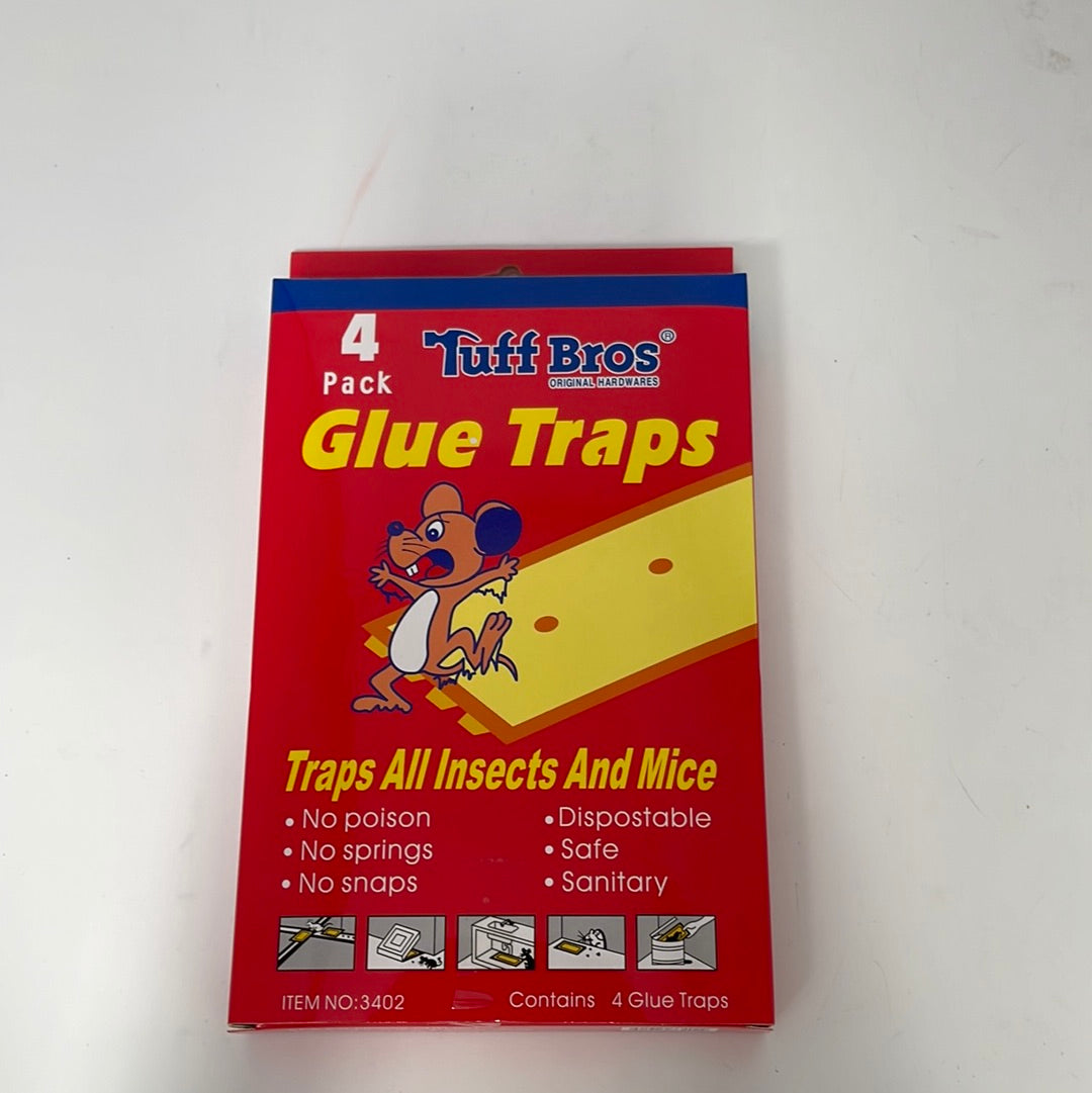 3402 Mouse & Roach  Glue Trap 4pcs/pk 12pks/inner box , 48pks/ctn