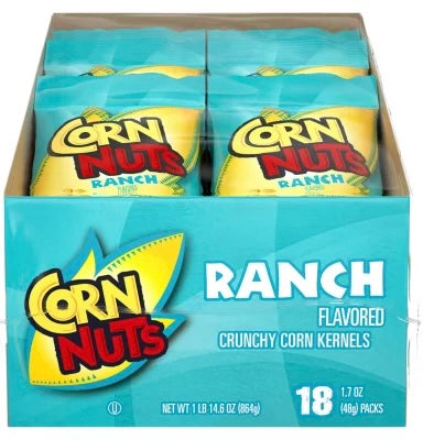 49122  Corn Nuts Ranch Crunchy Corn Kernels 1.7oz (18pk)