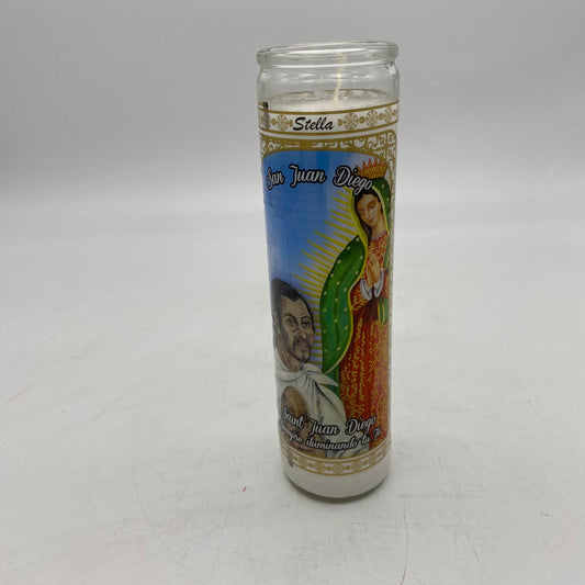 6021 Glass Candle San Juan Diego  (12pcs/package)