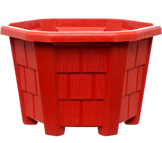 82212 PLANTER PENTAGON 25x16cm 190G W/2 ASST CLRS (24)