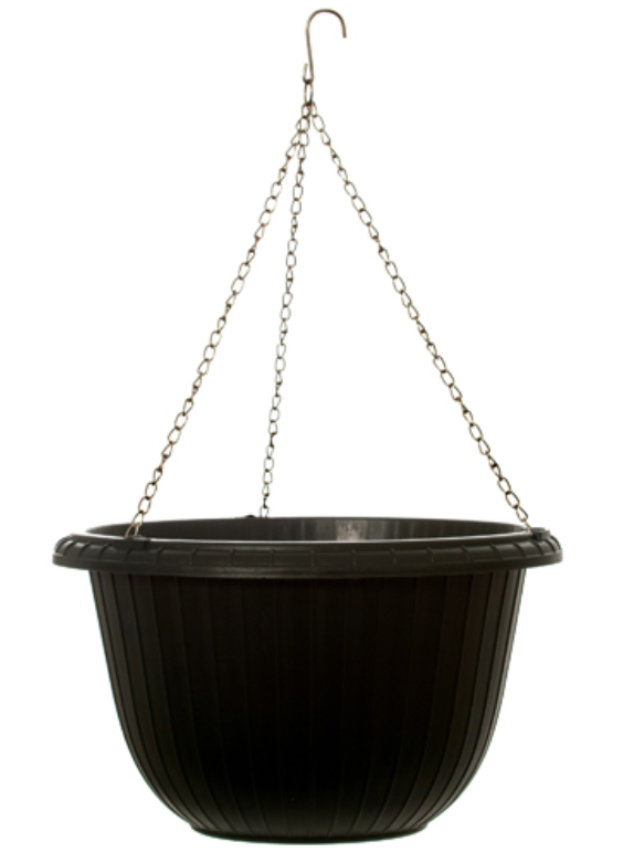 59301 PLANTER RD 11.5" PLASTIC W/ METAL HANGING & ASST CLRS
(24)