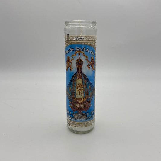 6017 Glass Candle San Juan de los Lagos (12pcs/package)