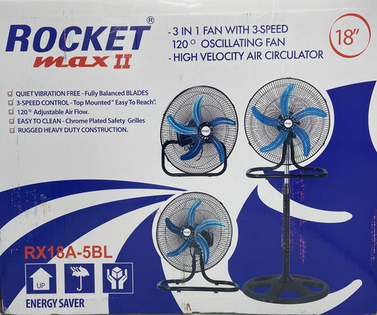 Rocket Max II 18”(2sets/cs 3 in 1)(Made in China) (pallet40pcs)