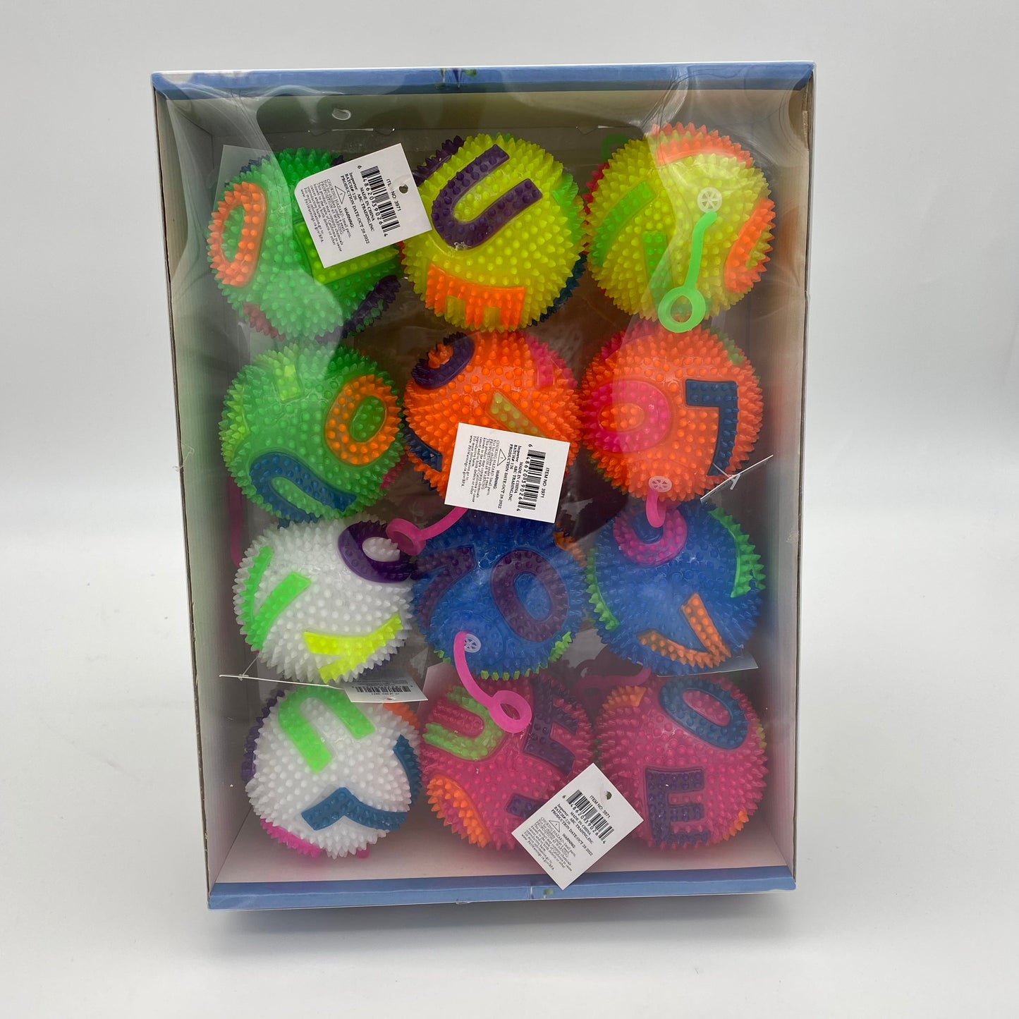 3971 Flashing Alphabet-Yo-yo Puffer Ball(12pcs/pck)