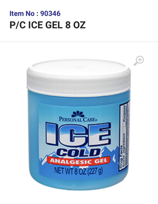 90346 P/C ICE GEL 8 OZ (12)