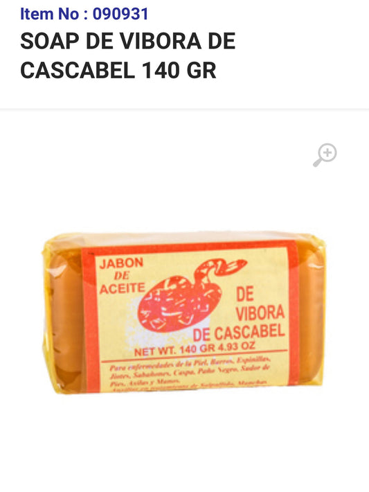 090931 SOAP DE VIBORA DE CASCABEL 140 GR - 10PCS/bag