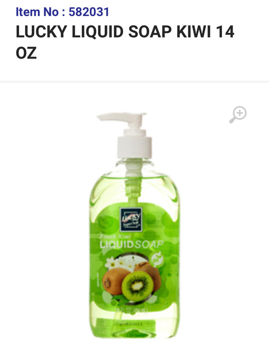 582031 LUCKY LIQUID SOAP KIWI 14 OZ (12/PK)