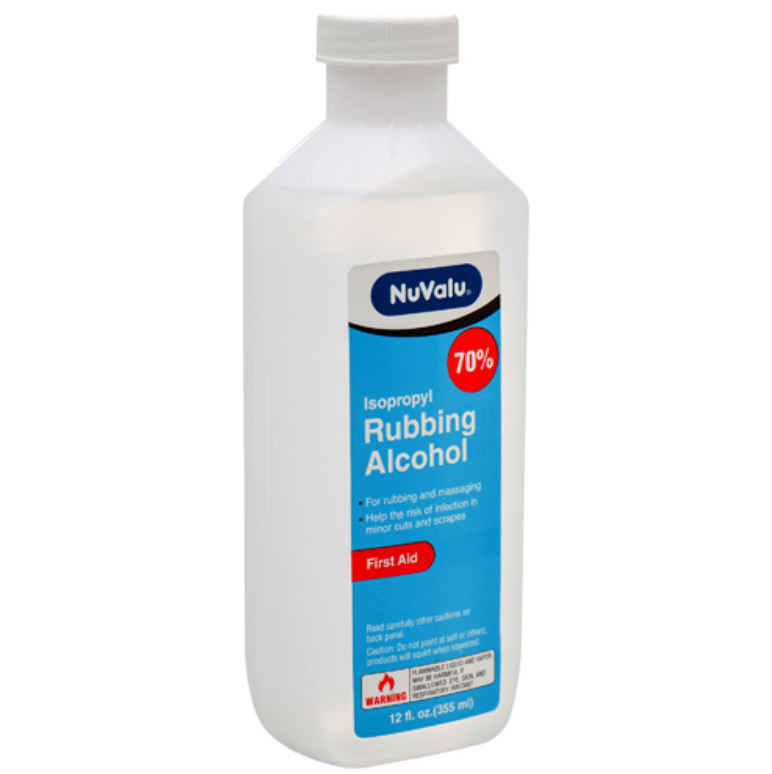 12367 NUVALU ISOPROPYL RUBBING ALCOHOL 70% 12 OZ