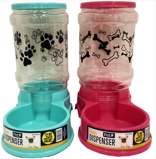 716743 Premium Pet Food Dispenser Assorted (12pcs/case)