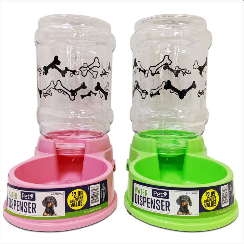 716742 Pet Water Dispenser Assorted Colors (12pcs/case)