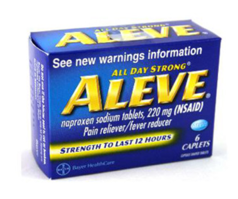 556247 Aleve Pain Reliever 12hr Strength, 220mg 6 Caplets.        (36pcs/case)