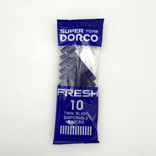 TD708-Blue Dorco Twin Blade Disposable Razors (24/PK(INNER))