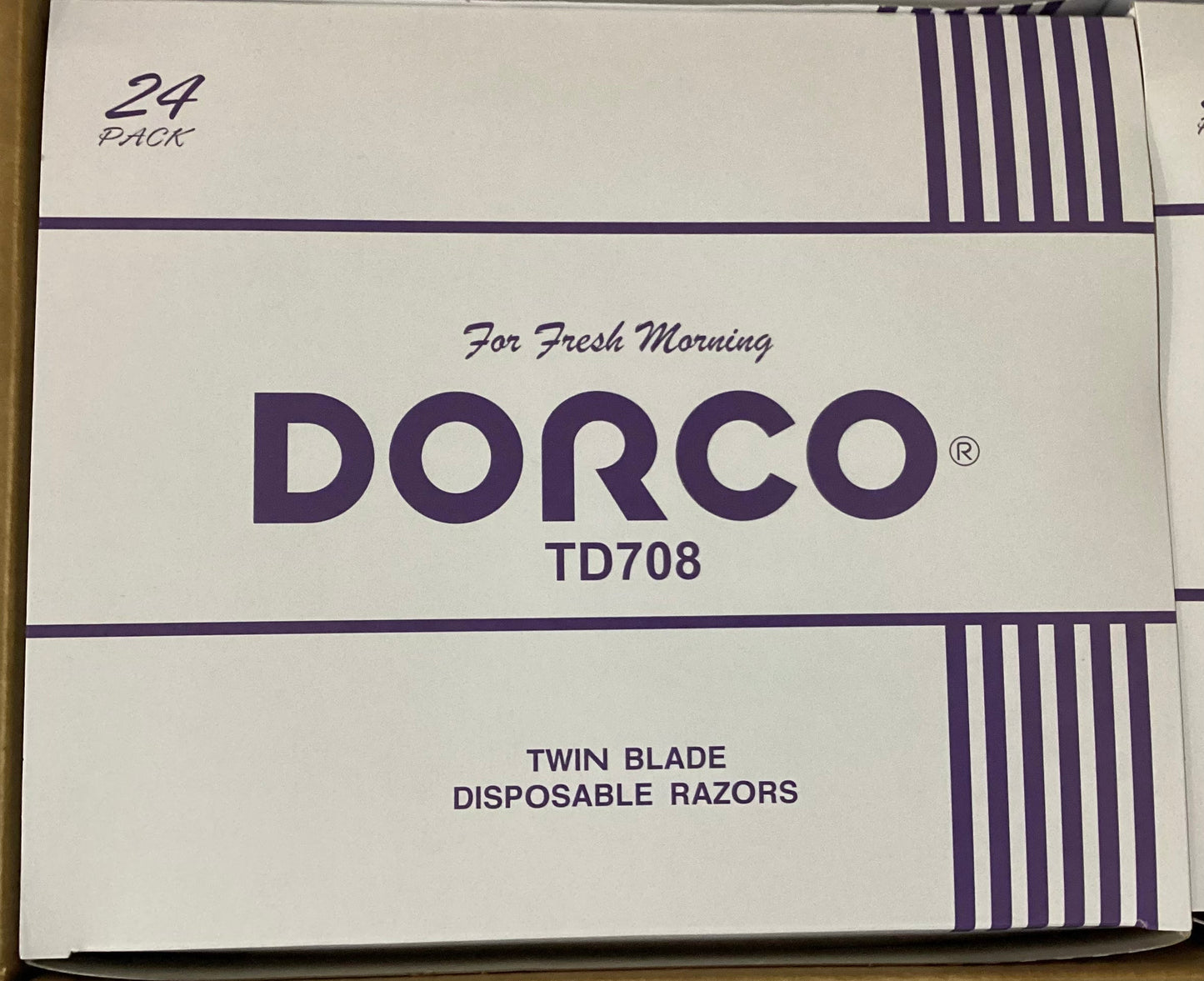 TD708-Blue Dorco Twin Blade Disposable Razors (24/PK(INNER))