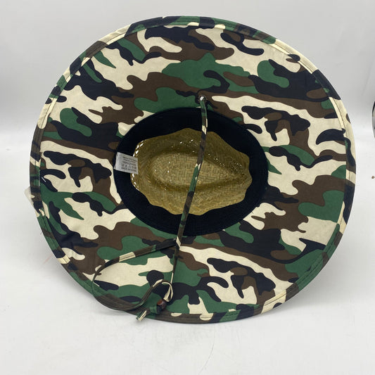 Man straw hat- with double cover camouflage (12pcs)