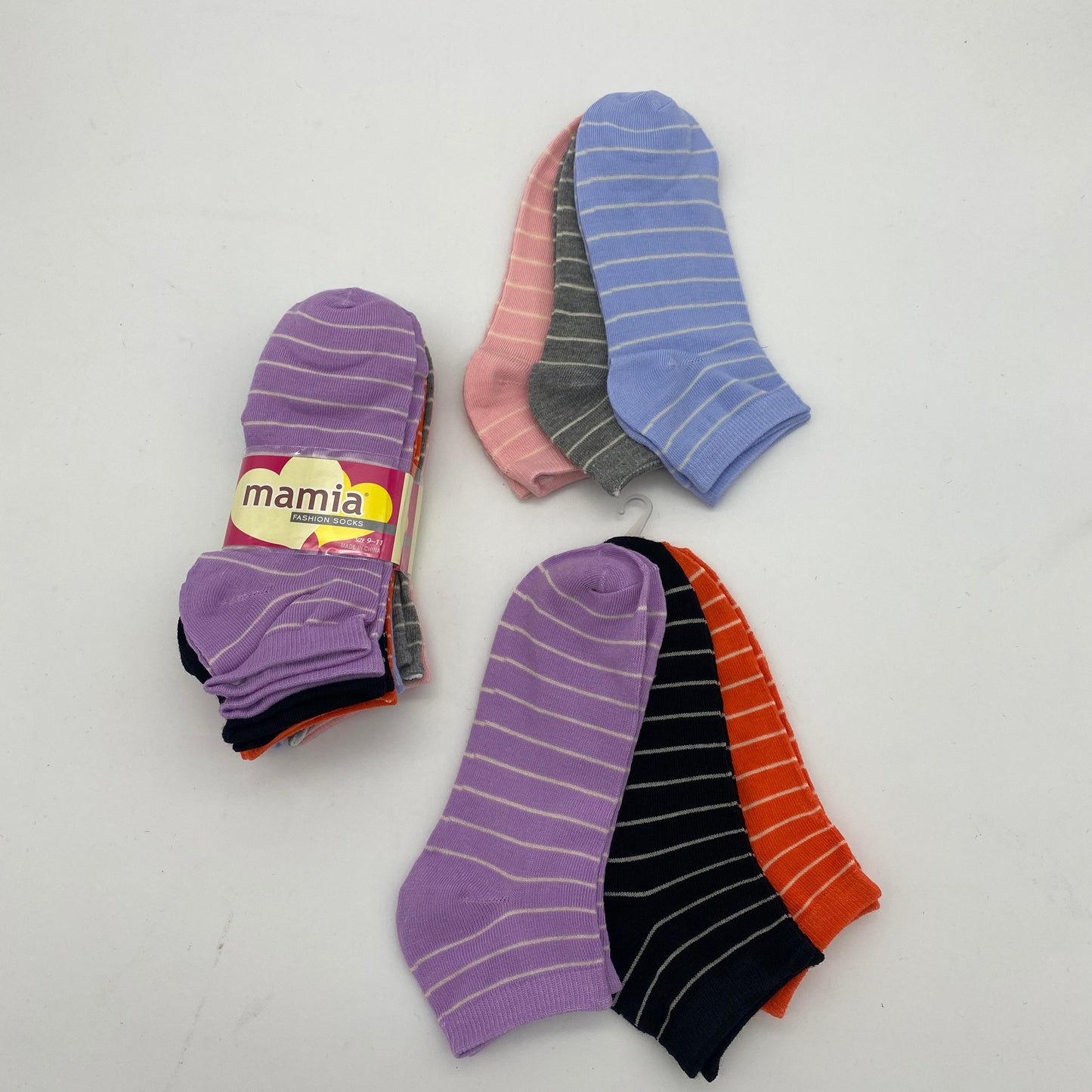 Mamia Girls Spandex Low Cut Socks 70023  (36/cs)