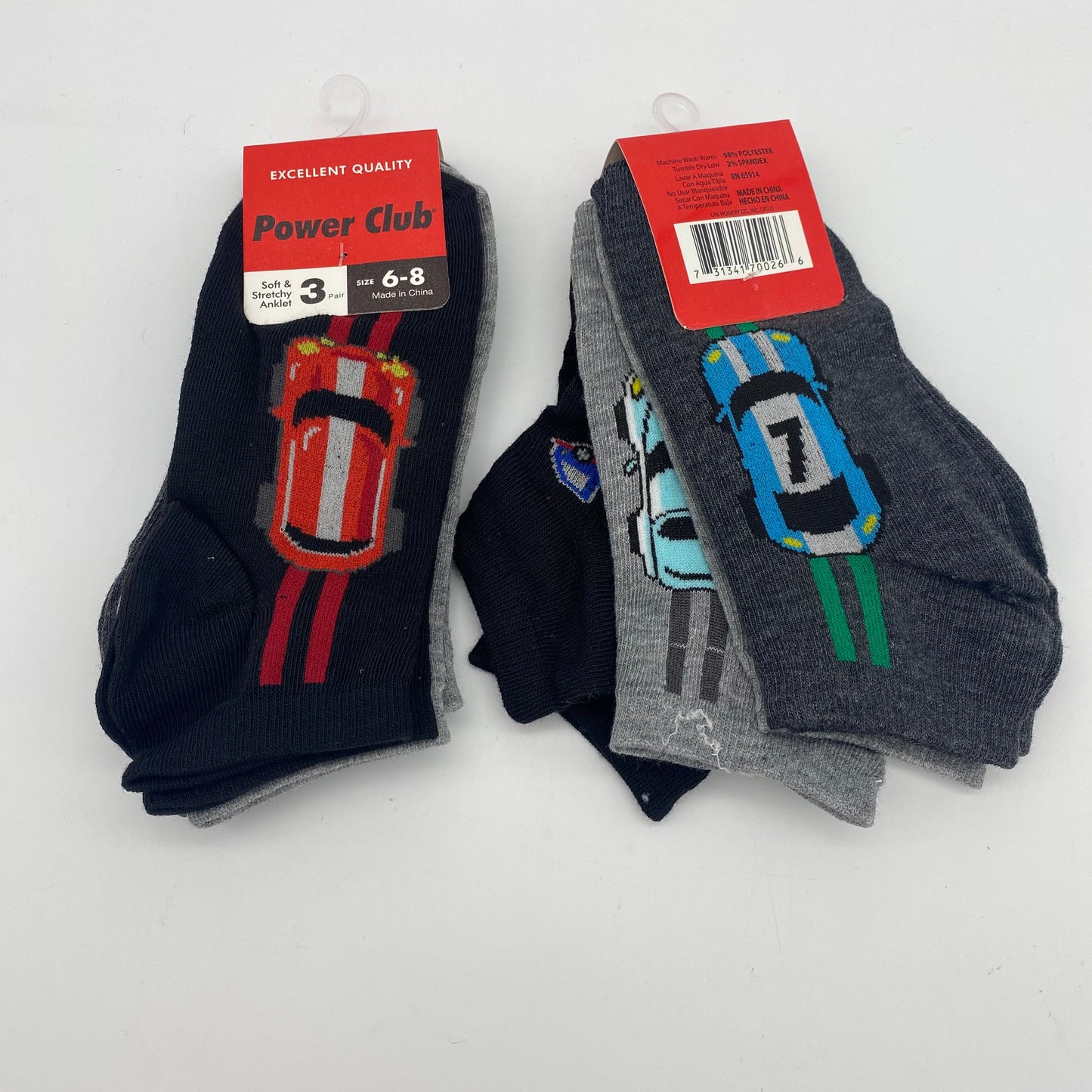 Power Club Boys Spandex Low Cut Socks 70043(36dz/case)