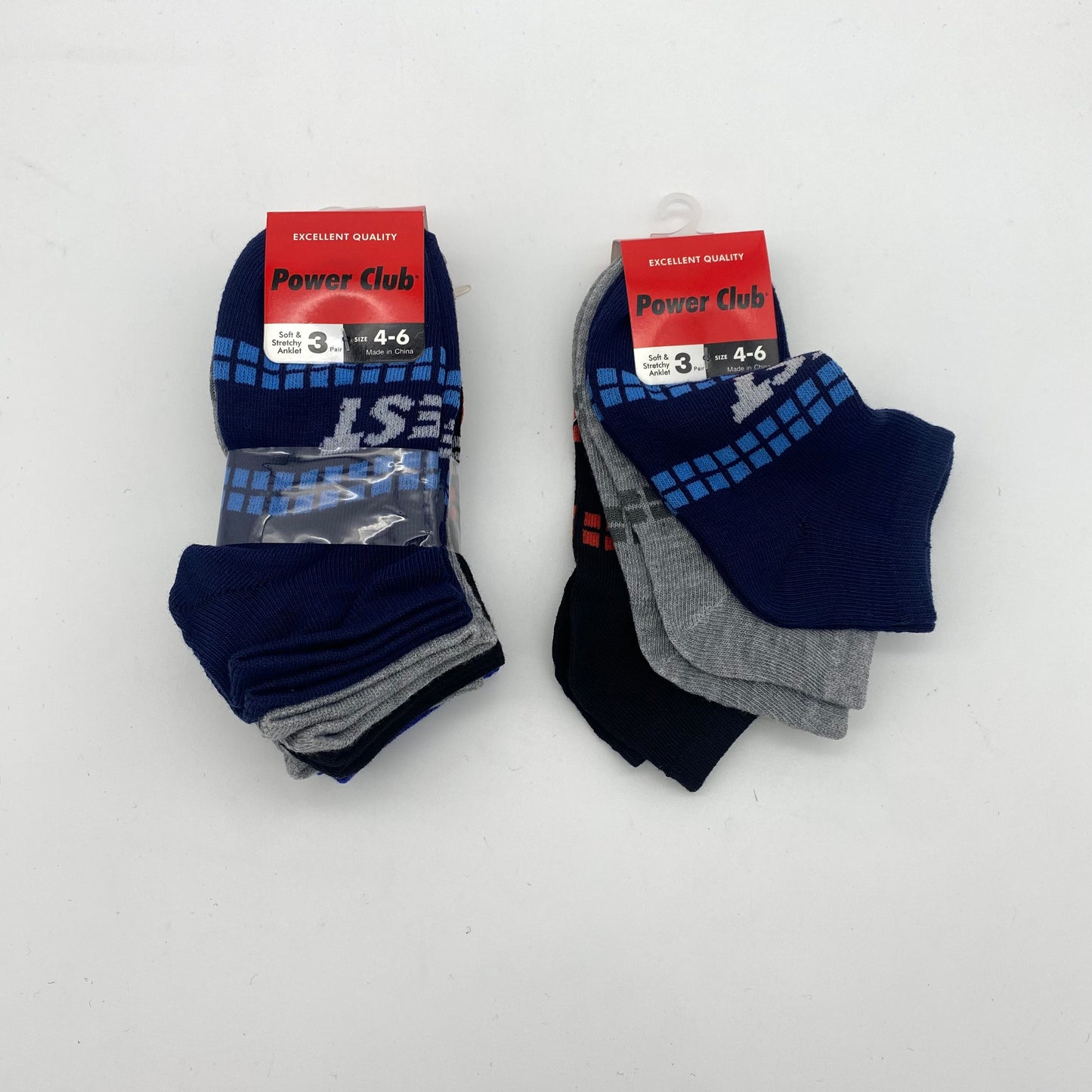 Power Club Boys Spandex Low Cut Socks 70043(36dz/case)