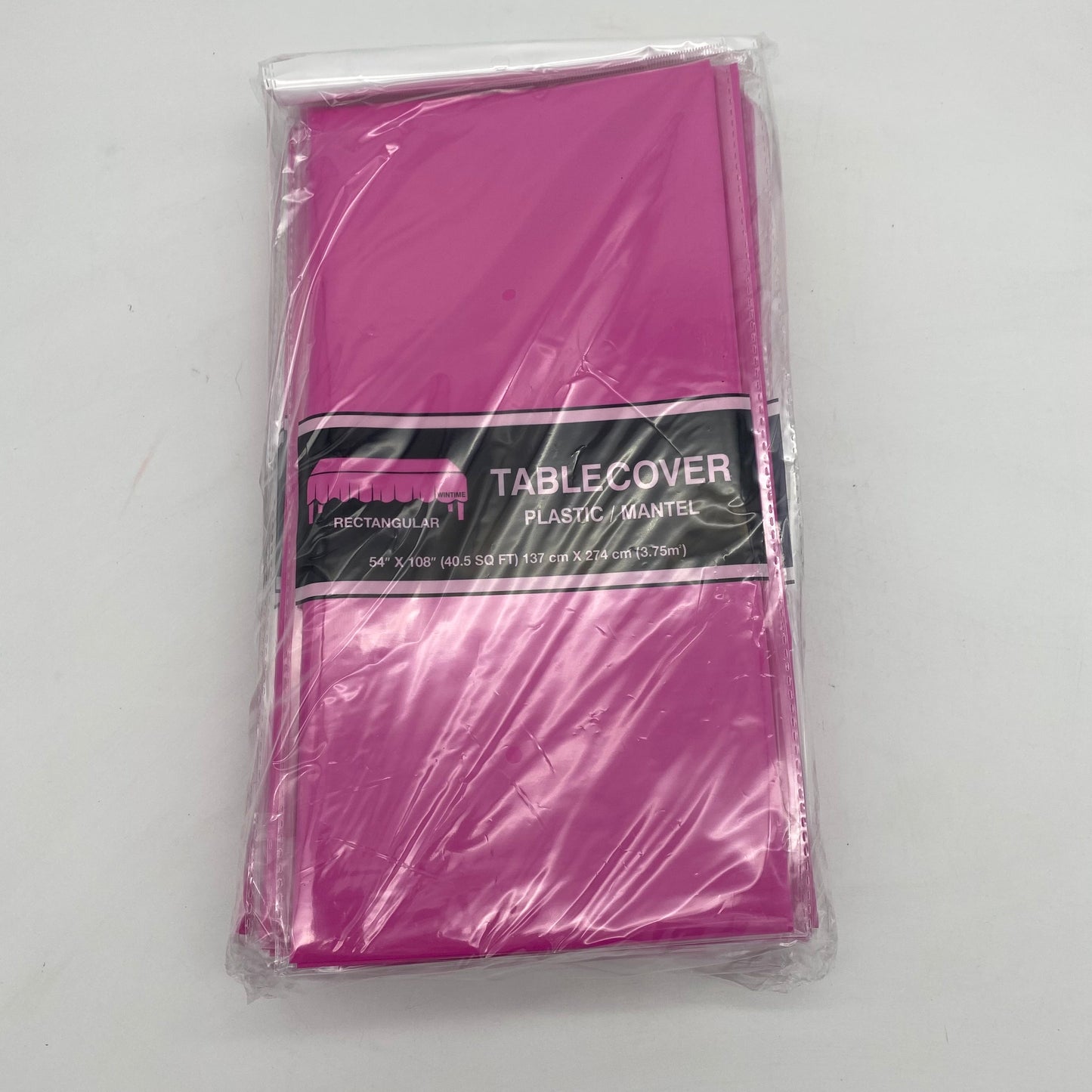 TABLE COVER: 54" X 108" RECTANGULAR: FUCHSIA(12pcs)