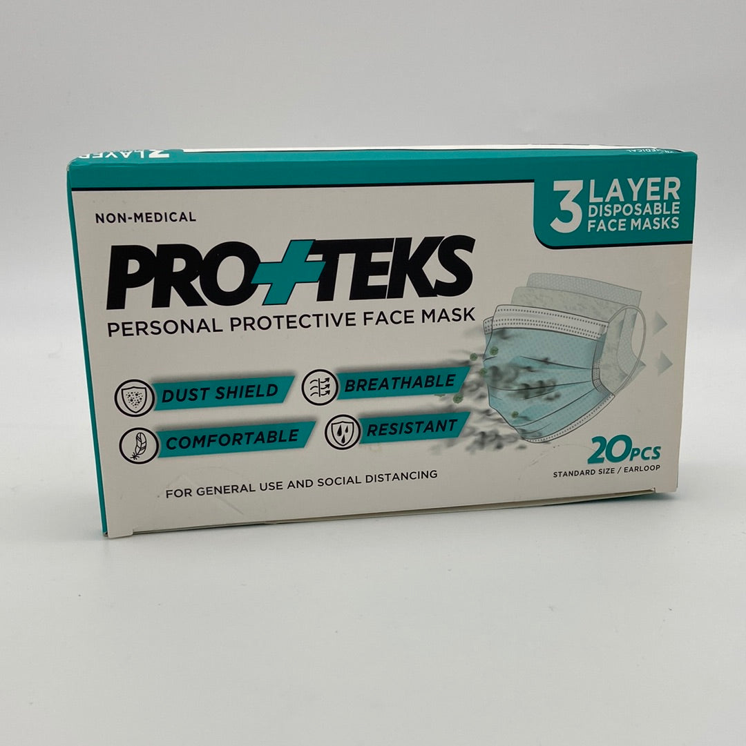 Pro+teks Face Mask Blue-White (50boxes)