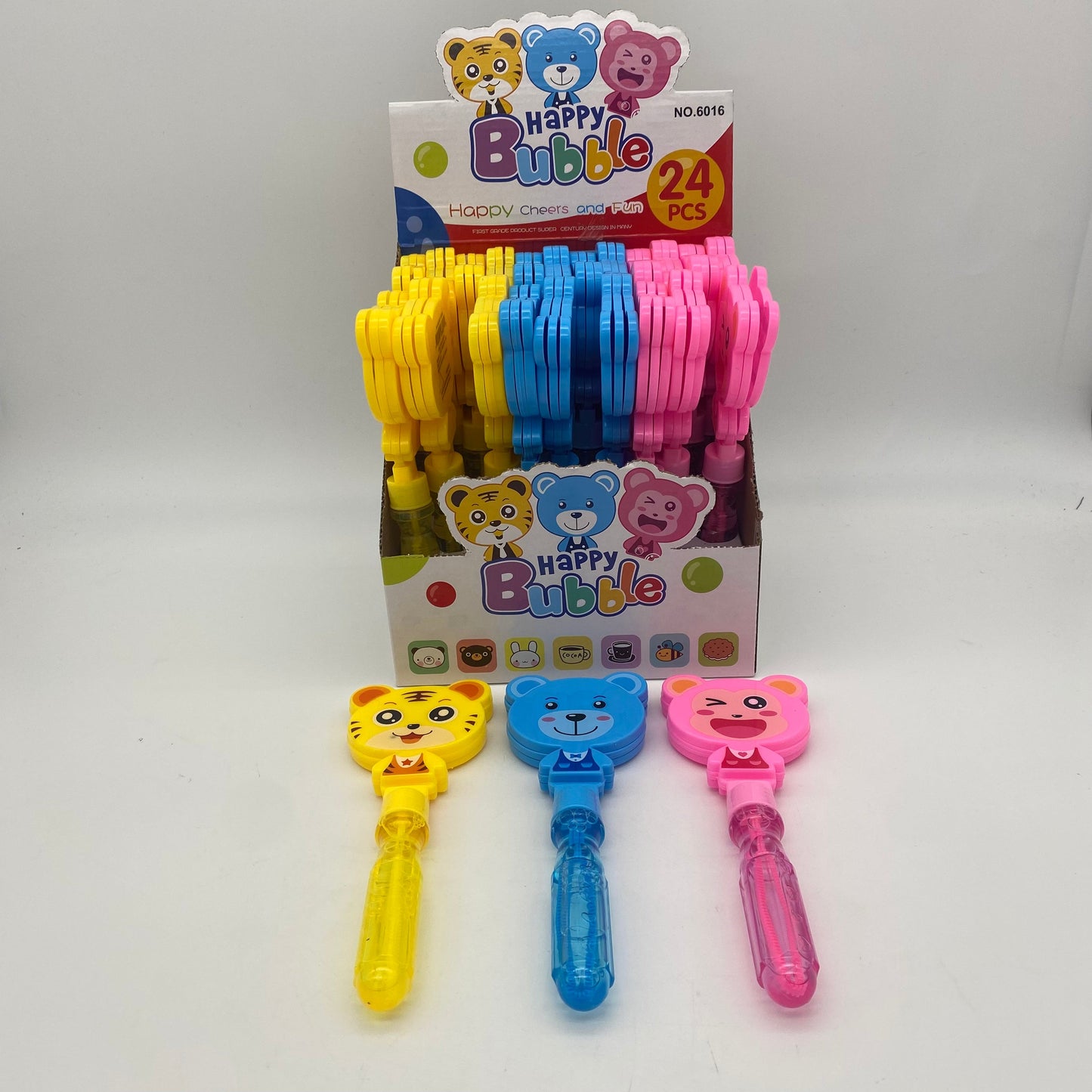 7927  Animal Clapper Bubble Stick (12pcs)