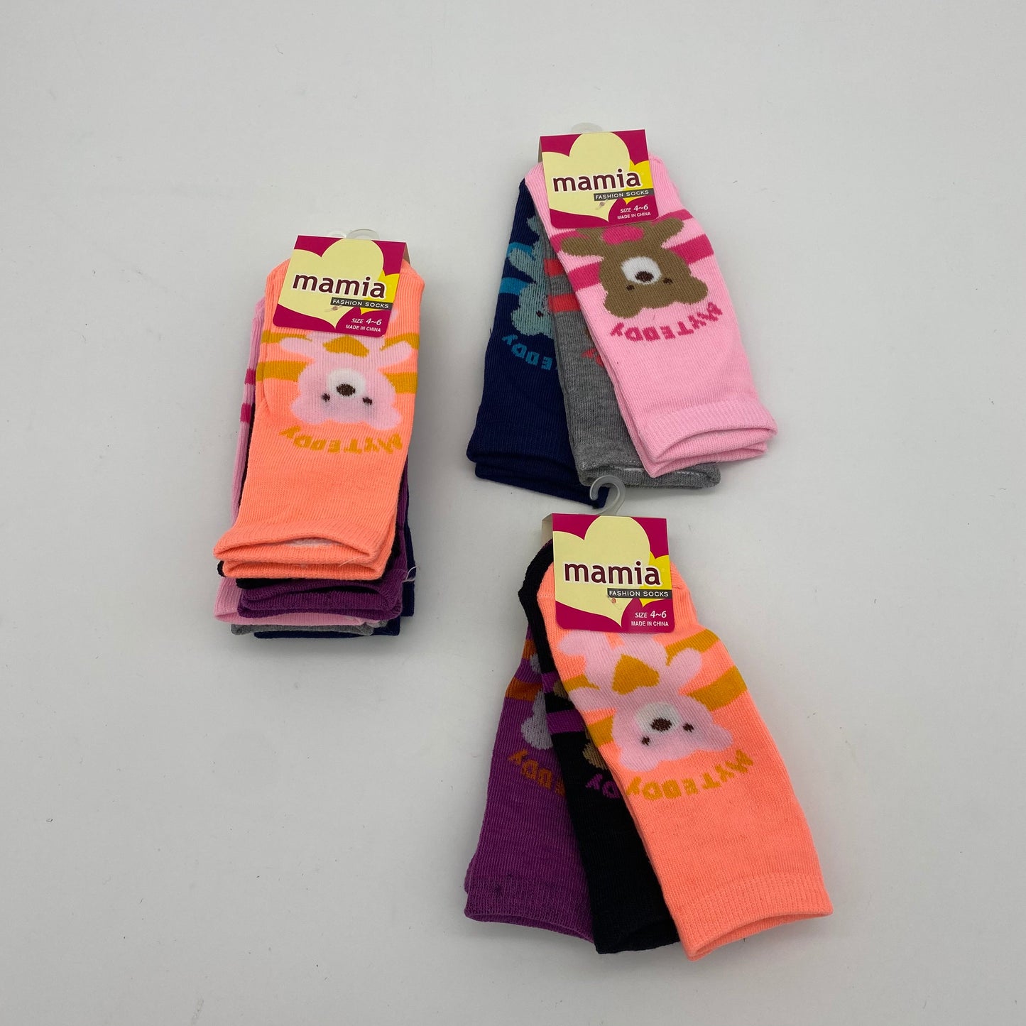 Mamia Girls Spandex Low Cut Socks 70023  (36/cs)