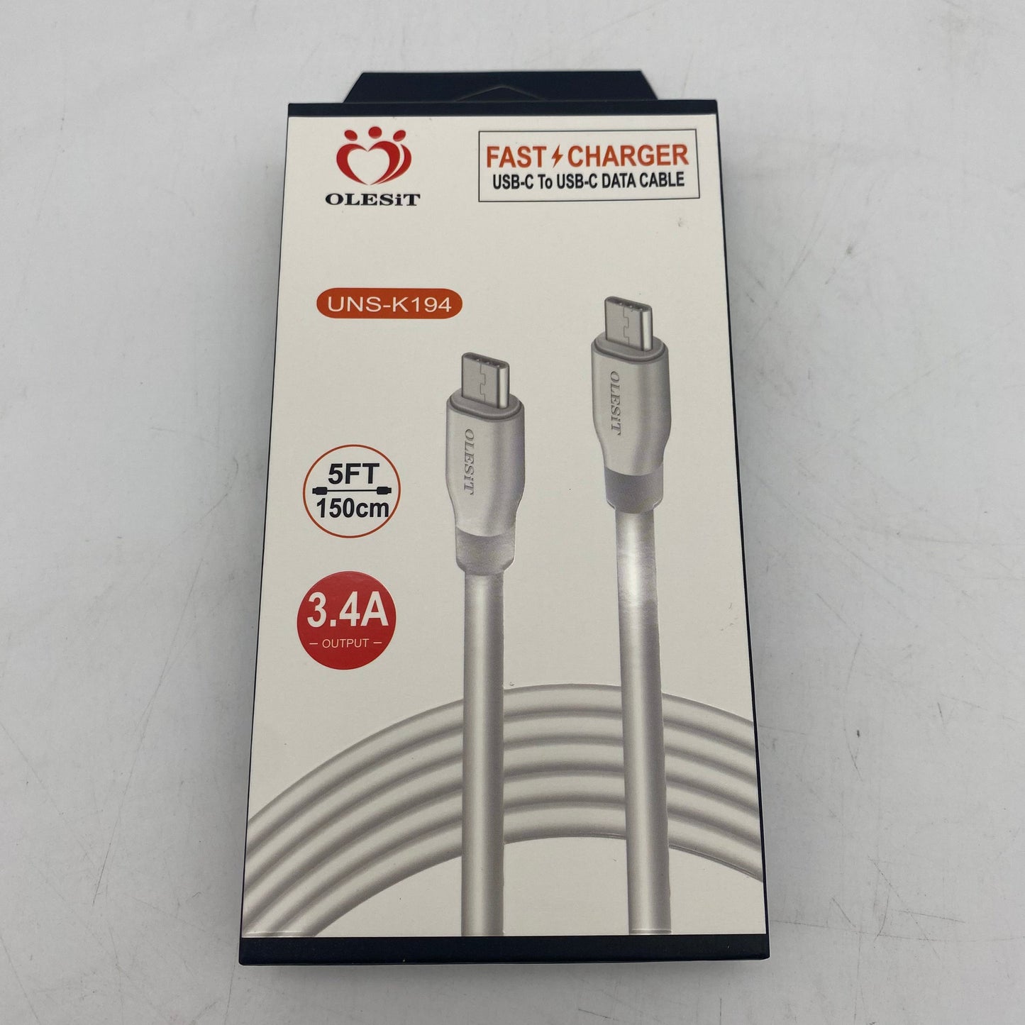 TYPE-C-TYPE-C 5ft/Wht (12pcs)