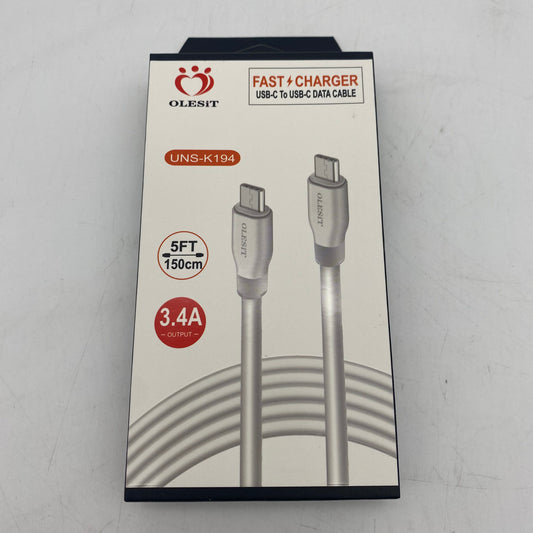 TYPE-C-TYPE-C 5ft/Wht (12pcs)