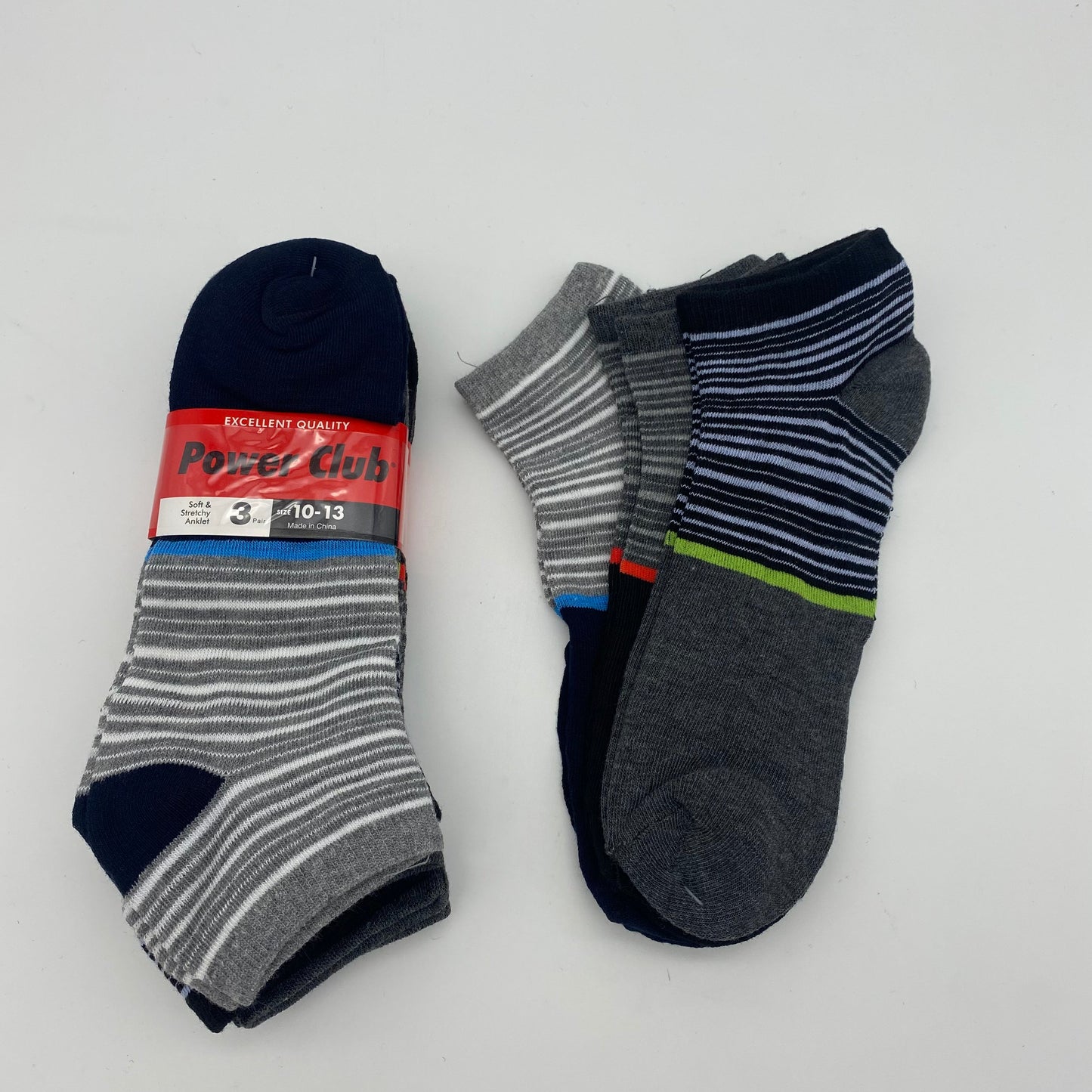 Power Club Boys Spandex Low Cut Socks 70043(36dz/case)