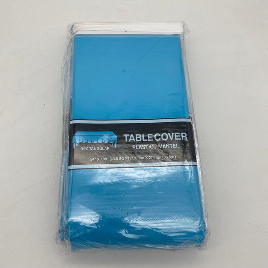 TABLE COVER: 54" X 108" RECTANGULAR: TURQUOISE(12pcs)