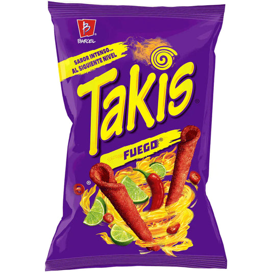 Takis Fuego Barcel 200 grams (20 pzs)